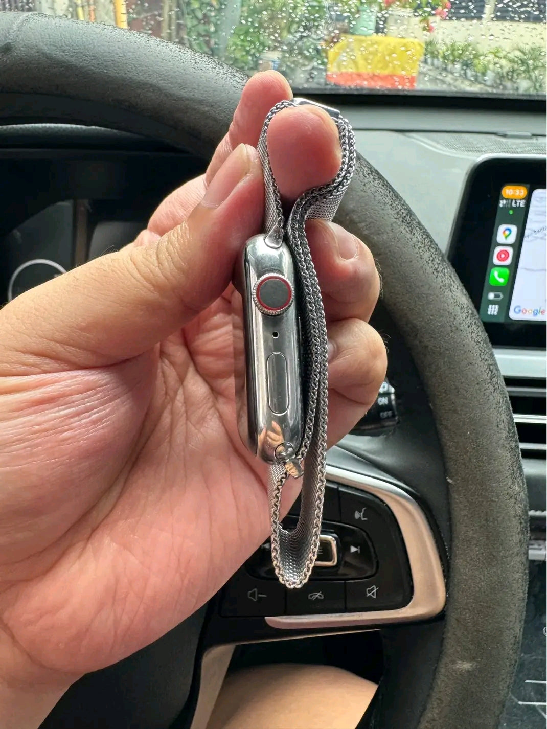 Apple logo series 10 Silver with Magnetic Chain