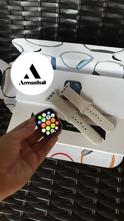 Apple logo watch series 9 Matte Silver